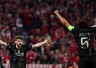 paris saint germain are through to their second straight champions league final where they will face arsenal photo afp