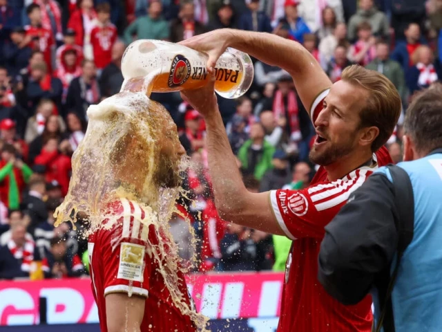 bayern munich striker harry kane has won back to back bundesliga titles photo afp bayern munich striker harry kane has won back to back bundesliga titles photo afp
