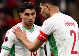 brahim diaz and achraf hakimi are at the heart of morocco s world cup challenge photo afp file