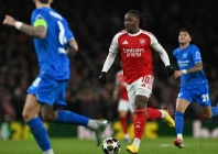 arsenal midfielder eberechi eze scored a superb goal against bayer leverkusen photo afp