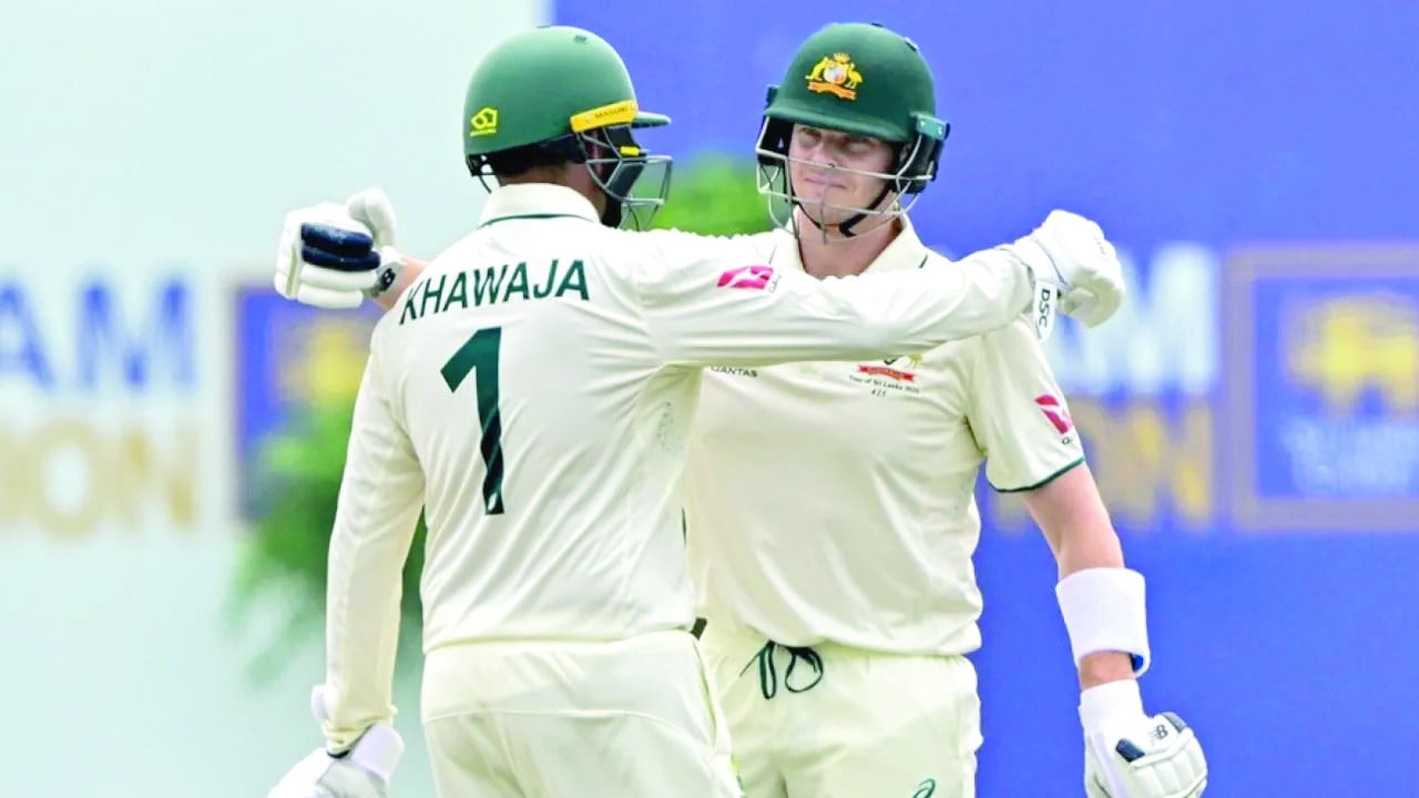 khawaja smith hit tons in galle test