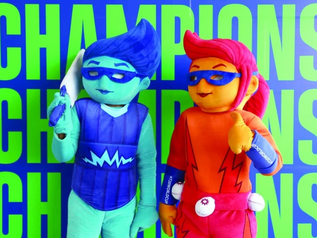 the champions trophy mascots put up a show in rawalpindi photo icc the champions trophy mascots put up a show in rawalpindi photo icc