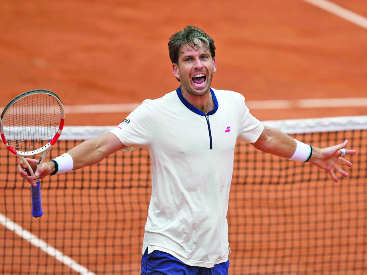 britain s cameron norrie needed five sets to get past 11th seed daniil medvedev of russia photo afp
