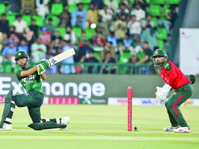 mohammad haris became the first pakistani non opener to score a t20i ton photo afp mohammad haris became the first pakistani non opener to score a t20i ton photo afp