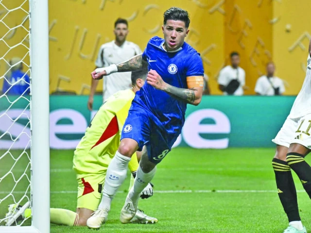 enzo fernandez c celebrates after scoring chelsea s second goal against los angeles fc in atlanta photo afp enzo fernandez c celebrates after scoring chelsea s second goal against los angeles fc in atlanta photo afp