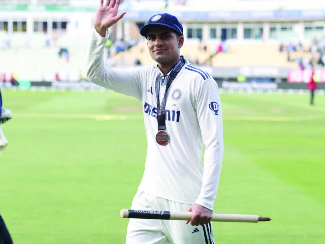 india captain shubman gill celebrates his team s victory at edgbaston photo afp india captain shubman gill celebrates his team s victory at edgbaston photo afp