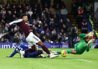 aston villa s ollie watkins shoots at goal photo reuters