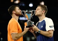christian harrison of the u s and britain s neal skupski kiss the trophy after winning their men s doubles final photo reuters christian harrison of the u s and britain s neal skupski kiss the trophy after winning their men s doubles final photo reuters