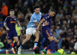 manchester city s nico o reilly c scored twice in the win over newcastle photo afp
