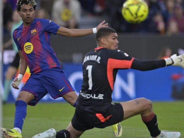 lamine yamal scored a sensational hat trick as barcelona downed villarreal at camp nou to extend their la liga lead on real madrid photo afp lamine yamal scored a sensational hat trick as barcelona downed villarreal at camp nou to extend their la liga lead on real madrid photo afp
