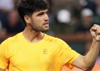 world number one carlos alcaraz is through to the semi finals at indian wells after a win over britain s cameron norrie photo afp