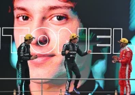 winner kimi antonelli second placed george russell and third placed lewis hamilton celebrate on the podium after the formula one chinese grand prix at the shanghai international circuit afp winner kimi antonelli second placed george russell and third placed lewis hamilton celebrate on the podium after the formula one chinese grand prix at the shanghai international circuit afp