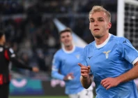 gustav isaksen r scored lazio s winning goal against ac milan photo afp gustav isaksen r scored lazio s winning goal against ac milan photo afp