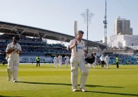 new zealand s henry nicholls walks off after the end of play for day 3 photo reuters