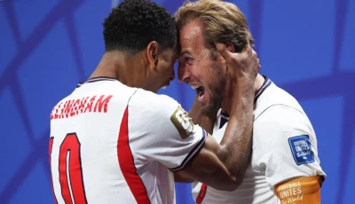 harry kane and jude bellingham celebrate after scoring the equaliser against dr congo in the world cup round of 32 photo afp harry kane and jude bellingham celebrate after scoring the equaliser against dr congo in the world cup round of 32 photo afp