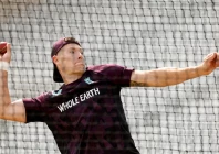 england s matthew potts during practice session at melbourne cricket ground photo reuters