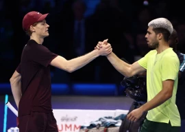 italy s jannik sinner and spain s carlos alcaraz shake hands after the final photo reuters