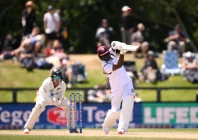 resilient kemar roach played a crucial knock down the order photo afp