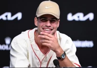 carlos alcaraz enters the australian open as title favourite alongside two time defending champion and rival jannik sinner photo afp