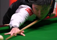 reigning champion zhao xintong of china has been knocked out of the world snooker championship by shaun murphy photo afp