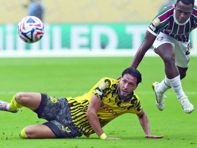 fluminense s midfielder jhon arias fights for the ball with borussia dortmund s algerian defender ramy bensebaini during the fifa club world cup 2025 photo afp fluminense s midfielder jhon arias fights for the ball with borussia dortmund s algerian defender ramy bensebaini during the fifa club world cup 2025 photo afp