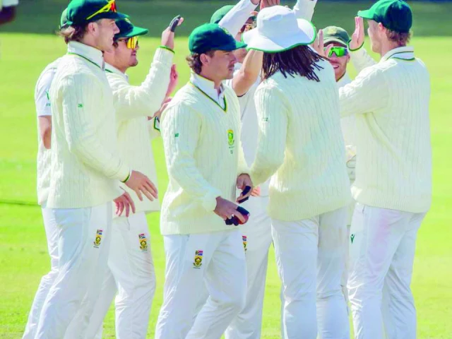 south africa players celebrate their victory over zimbabwe photo afp south africa players celebrate their victory over zimbabwe photo afp