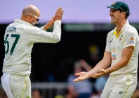 australian skipper pat cummins r expects spinner nathan lyon l to play all five tests against england photo afp australian skipper pat cummins r expects spinner nathan lyon l to play all five tests against england photo afp