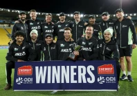 new zealand pose with their trophy photo blackcaps