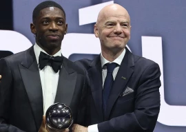 on top ousmane dembele scored 35 goals in all competitions as paris saint germain claimed a french league and cup double as well as champions league glory photo afp file