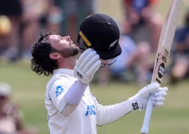 new zealand s devon conway celebrates his century photo afp