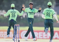 pacer ali raza celebrates wicket against india in the u19 asia cup final photo acc