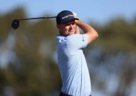 justin rose plays his shot from the second tee during the third round of the farmers insurance open golf tournament at torrey pines municipal golf course photo reuters