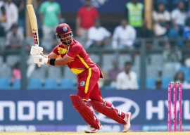shai hope flick one towards leg side against nepal photo afp