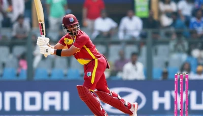 shai hope flick one towards leg side against nepal photo afp