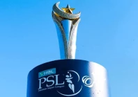 the hbl psl 11 trophy is being displayed at the national bank stadium in karachi photo pcb