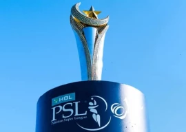 the hbl psl 11 trophy is being displayed at the national bank stadium in karachi photo pcb