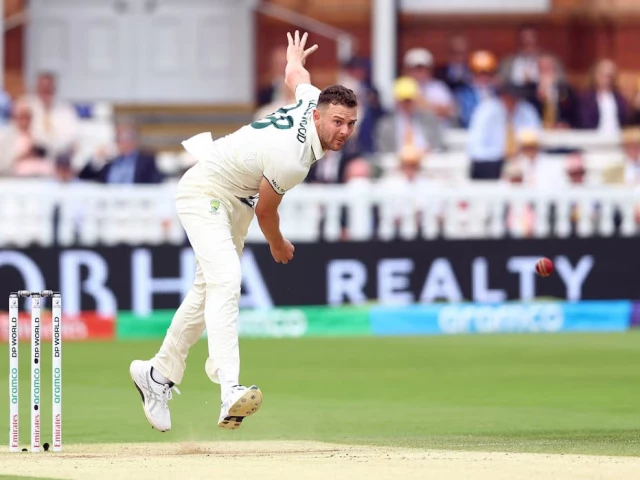 heartbreaking australia s josh hazlewood played the opening test of the ashes photo reuters