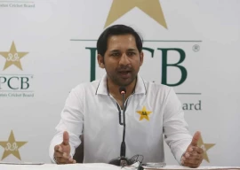 pakistan head coach sarfaraz ahmed addressing prasser in lahore photo pcb file