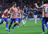 atletico madrid forward julian alvarez pulled his side level from the penalty spot against arsenal in the semi final clash photo afp