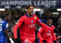 bradley barcola was among the scorers as paris saint germain beat chelsea 3 0 to claim an 8 2 aggregate victory in their last 16 tie photo afp