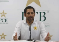 pakistan red ball head coach sarfaraz ahmed was addressing a press conference in lahore photo pcb file pakistan red ball head coach sarfaraz ahmed was addressing a press conference in lahore photo pcb file