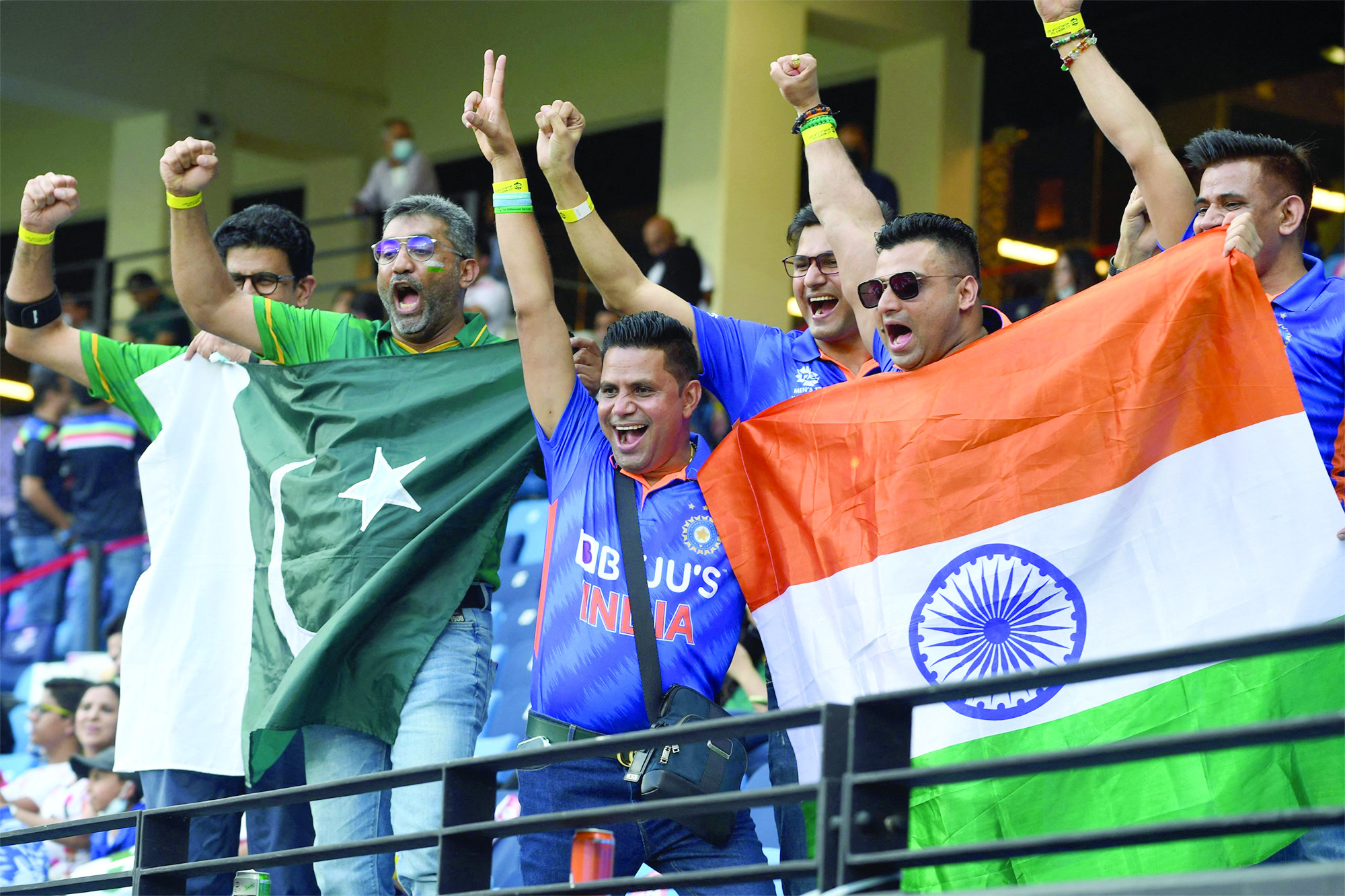 india and pakistan are set to lock horns on february 23 at the dubai international stadium photo afp file