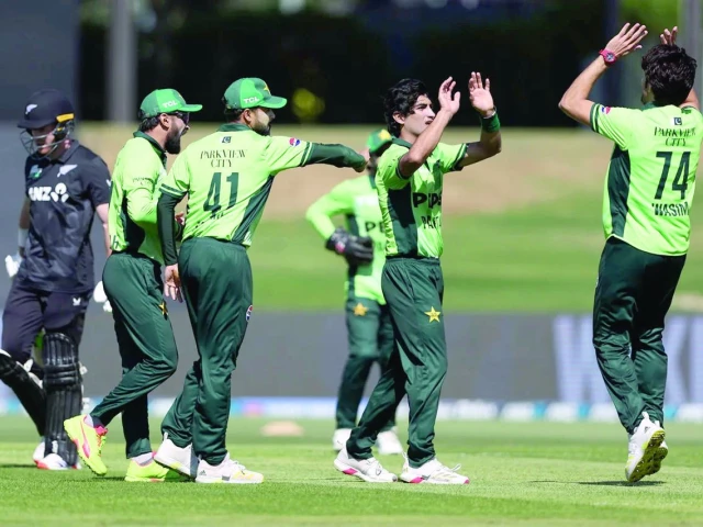 pakistan team will play three t20is against bangladesh in lahore photo afp file pakistan team will play three t20is against bangladesh in lahore photo afp file