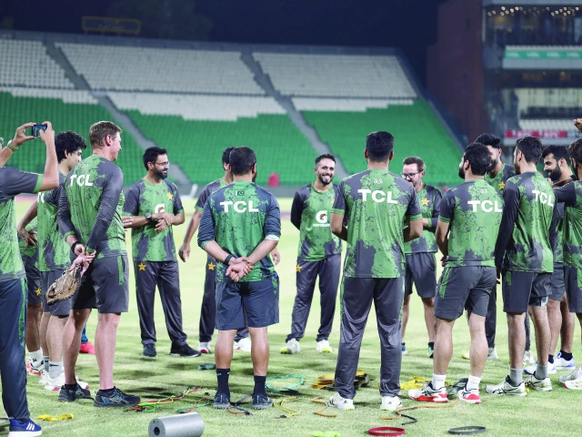 pakistan team practise at the gaddafi stadium in lahore ahead of first t20i on wednesday photo pcb pakistan team practise at the gaddafi stadium in lahore ahead of first t20i on wednesday photo pcb