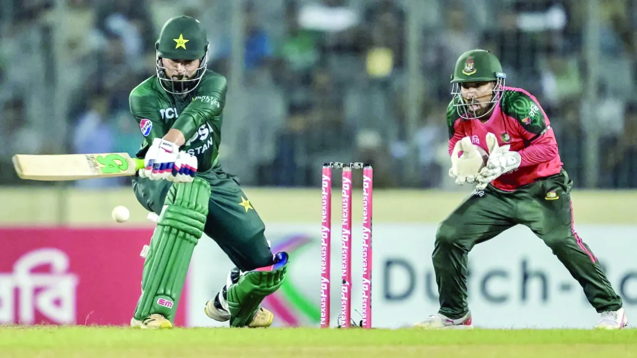 faheem ashraf s maiden t20i half century went in vain as pakistan suffered an eight run defeat in the second t20i against bangladesh photo afp