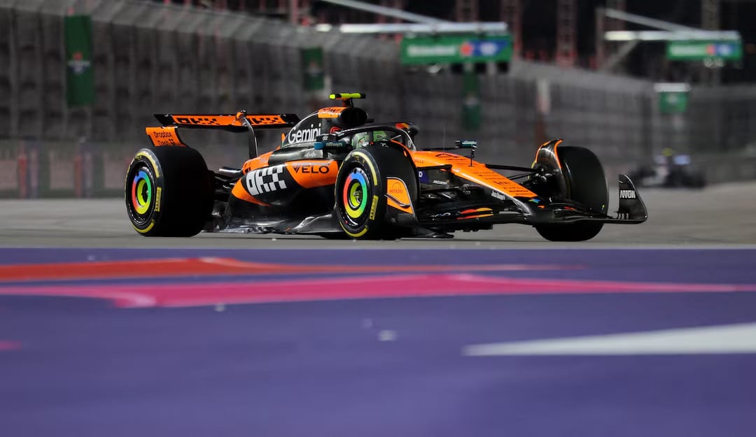McLaren's Lando Norris in action during the race. Photo: REUTERS