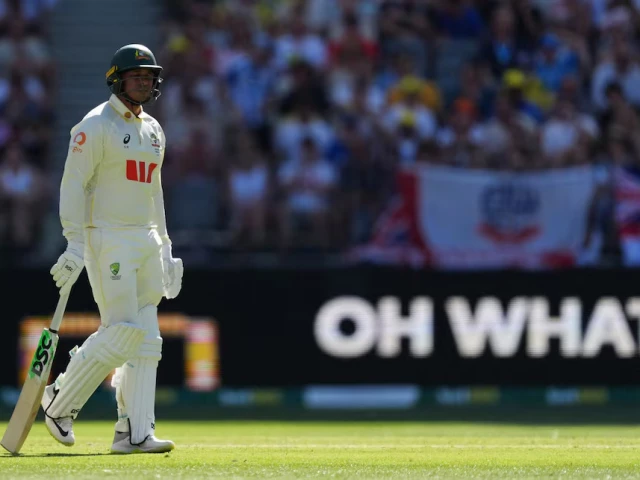 huge blow australia s usman khawaja looks dejected and walks back to the pavilion after losing his wicket caught out by england s jamie smith off the bowling of brydon carse photo reuters huge blow australia s usman khawaja looks dejected and walks back to the pavilion after losing his wicket caught out by england s jamie smith off the bowling of brydon carse photo reuters