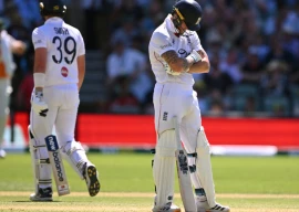 alone at the helm england s ben stokes reacts after jamie smith was given out in a another snicko controversy photo afp
