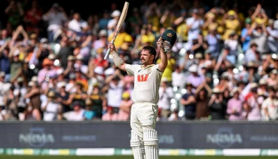 dominating travis head made his first test ton as an opener in adelaide photo afp