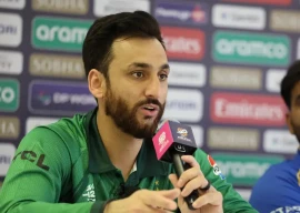 pakistan captain salman ali agha address the presser ahead of t20 world cup photo afp